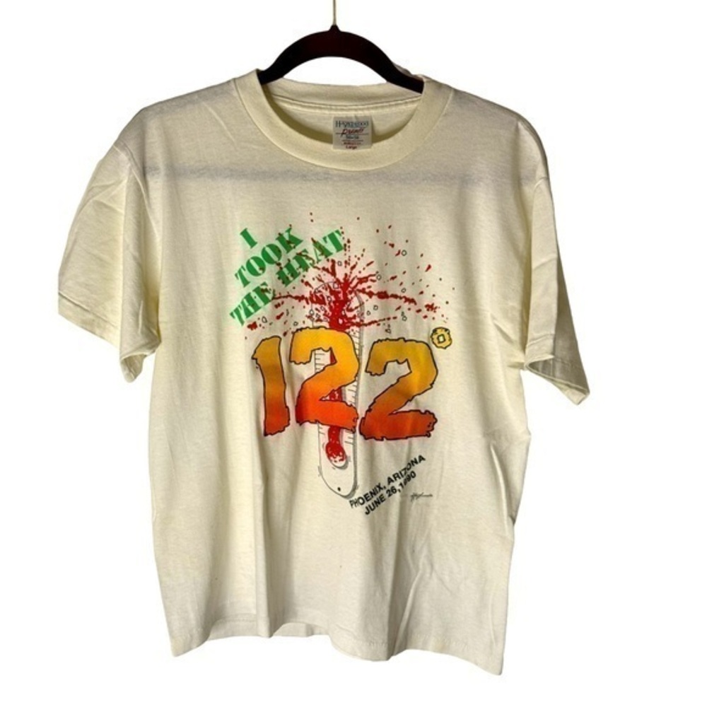 Vintage “I took the heat” 122° t-shirt, #102